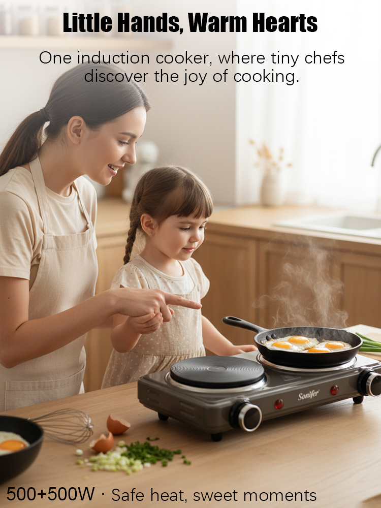 موقد كهربائي بشعلتين سونيفر SF - مراجعة Induction Cooktop Portable وسعره
