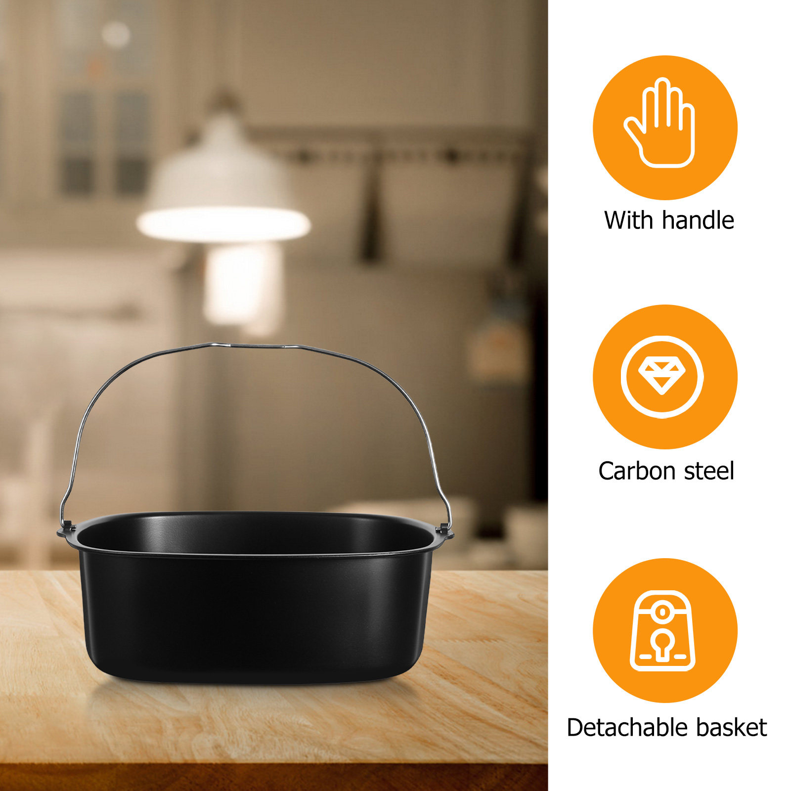 سلة فرن الكيك من الفولاذ الكرب - مراجعة Air Fryer وسعره