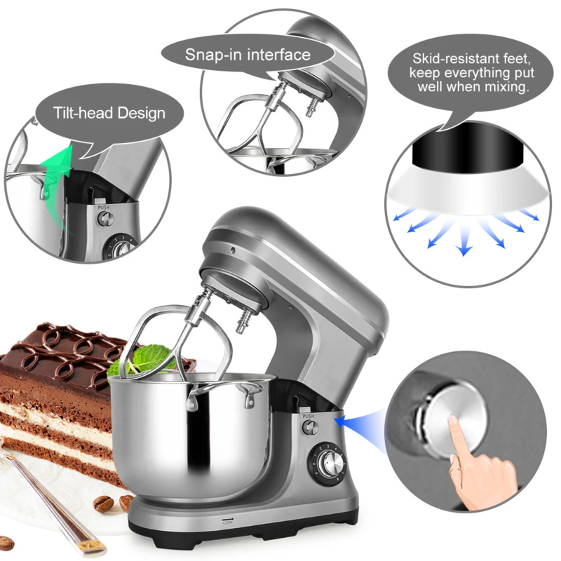 خلاط طعام منزلي بسعة 11 لتر وق - مراجعة Stand Mixer وسعره